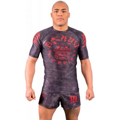 Okami Rashguard Warrior Schwarz