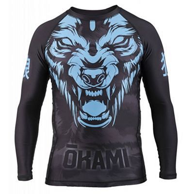 Okami Rashguard Wilderness Ice Nero-Blu