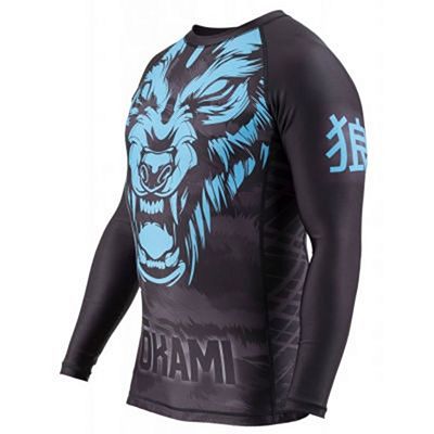 Okami Rashguard Wilderness Ice Nero-Blu