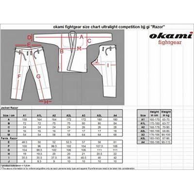 Okami Razor BJJ Gi Fekete