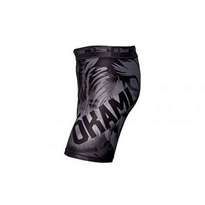 Okami Vale Tudo Shorts Wilderness Preto-Cinza