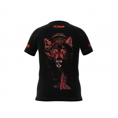 Okami Wolfpack Kids Rashguard Negro-Rojo
