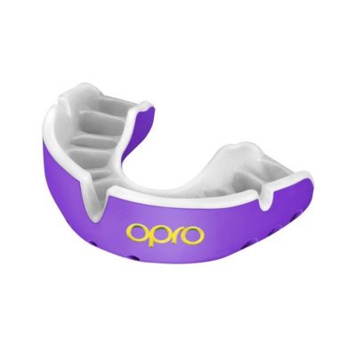 OPRO Adult Gold Roxo-Branco