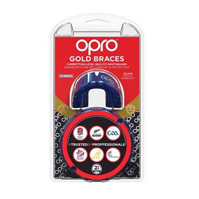 OPRO Gold Braces Bleu