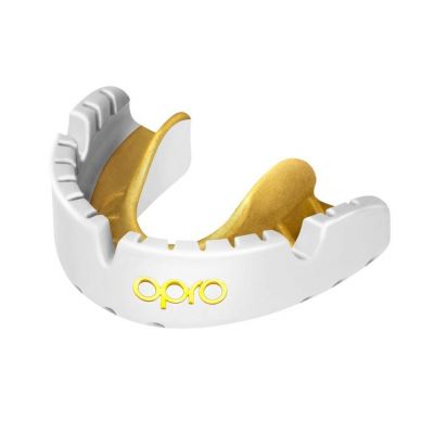 OPRO Gold Braces Blanc-Or