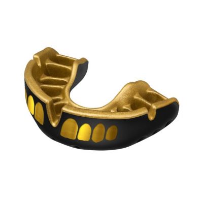 OPRO Gold Mouthguard Jawz Noir-Or