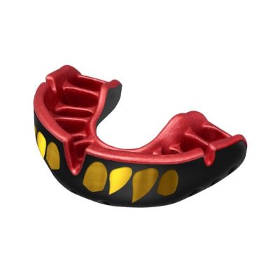 OPRO Gold Mouthguard Jawz Nero-Rosso