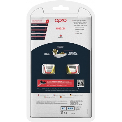 OPRO Instant Custom-Fit Mouthguard Spain Vermelho-Amarelo