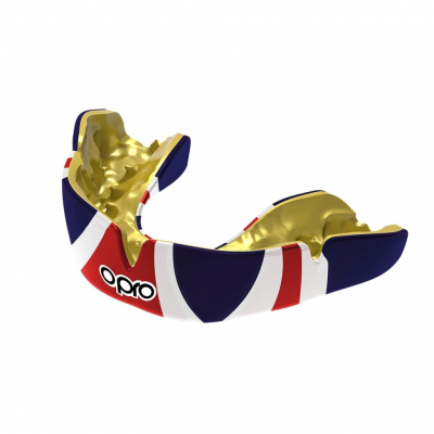 OPRO Instant Custom-Fit Mouthguard UK Azul-Rojo