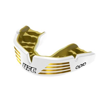 OPRO Instant Custom-Fit UFC Adult 10+ Blanco-Oro