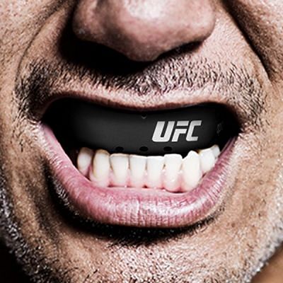 OPRO Self-fit UFC Gold Braces Mouthguard Noir-Argent