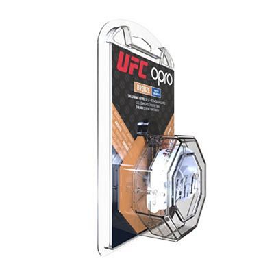 OPRO Self-fit UFC Junior Bronze Mouthguard Blanc