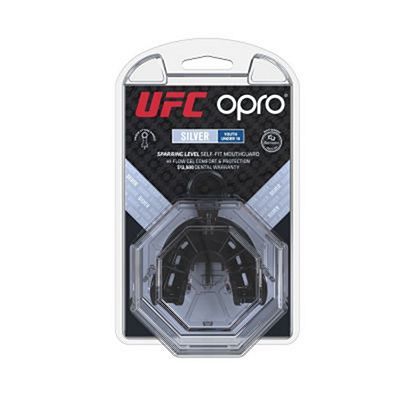 OPRO Self-fit UFC Junior Silver Mouthguard Rosso-Nero