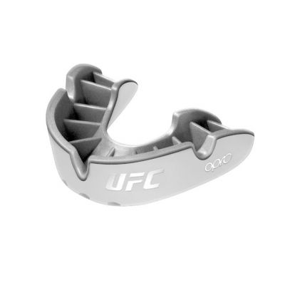 OPRO Self-fit UFC Silver Mouthguard Bianco-Argento