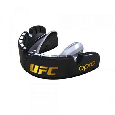 OPRO UFC Gold Mouthguard For Braces Preto-Dourado