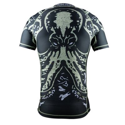 Pride Or Die Bone Crusher V2 S/S Rashguard Svart-Grön