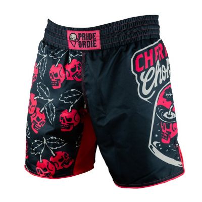 Pride Or Die Cherry Choke Fight Shorts Svart-Röd
