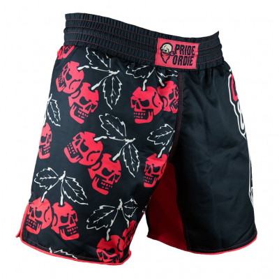 Pride Or Die Cherry Choke Fight Shorts Svart-Röd