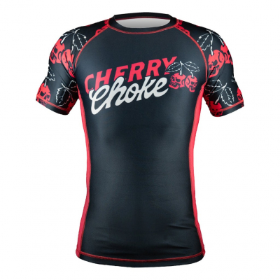 Pride Or Die Cherry Choke S/S Rashguard Svart-Röd