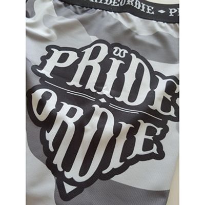 Pride Or Die Compression Shorts Reckless Negro-Gris