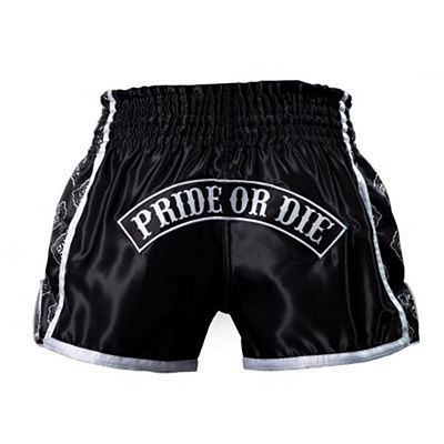 Pride Or Die Fight Club Muay Thai Shorts Noir