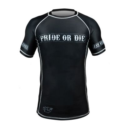 Pride Or Die Fight Club Short Sleeves Rashguard Negro