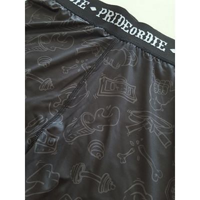 Pride Or Die Fight Life Compression Shorts Svart