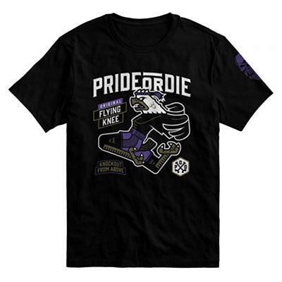 Pride Or Die Flying Knee T-shirt Negro