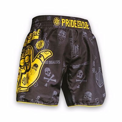 Pride Or Die Hang Loose Fightshorts Grey-Yellow