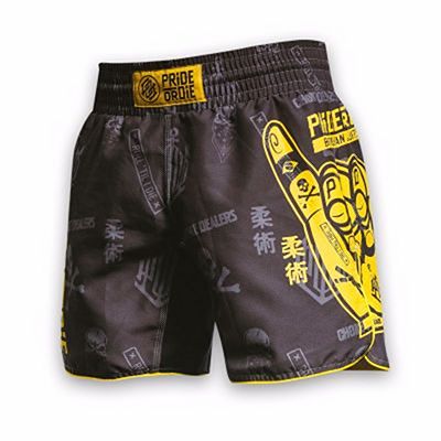 Pride Or Die Hang Loose Fightshorts Grau-Gelb