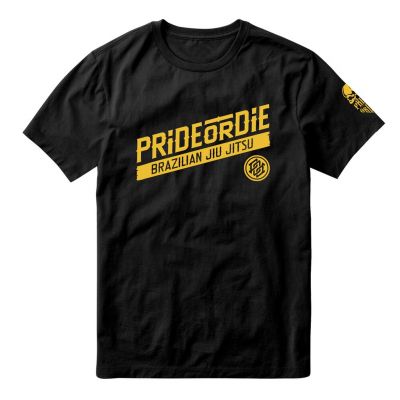 Pride Or Die Hang Loose T-shirt Negro-Amarillo