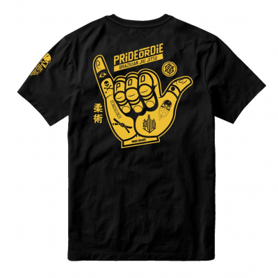 Pride Or Die Hang Loose T-shirt Negro-Amarillo