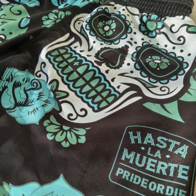 Pride Or Die Hasta La Muerte Fight Short Noir-Vert