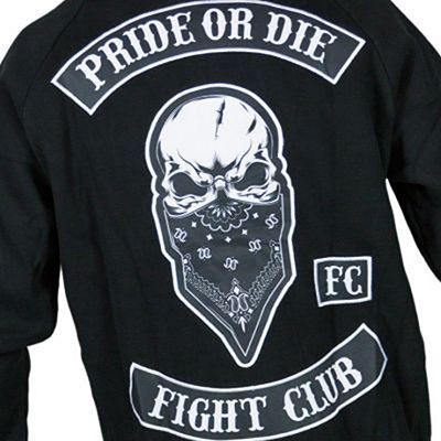 Pride Or Die Hoodie Zip FightClub Negro