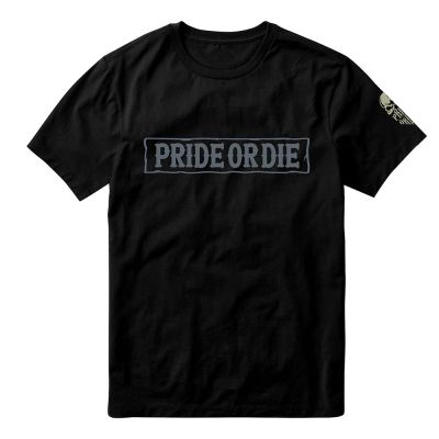 Pride Or Die Iron Kings Tee Nero-Grigio