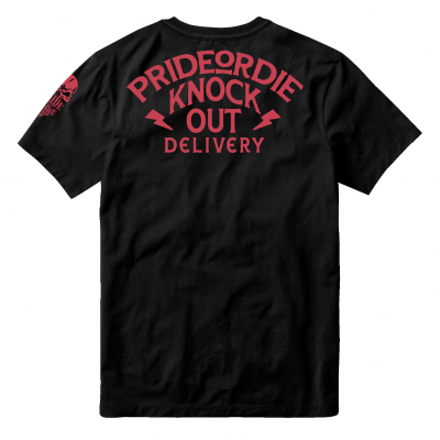 Pride Or Die Knockout Delivery T-Shirt Schwarz