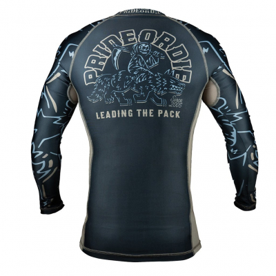 Pride Or Die Leading The Pack L/S Rashguard Svart-Brun