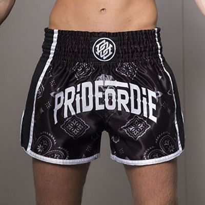 Pride Or Die Muay Thai Shorts Fekete-Fehèr