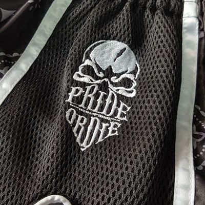 Pride Or Die Muay Thai Shorts Noir-Blanc