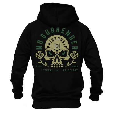 Pride Or Die No Surrender Zipper Hoodie Nero