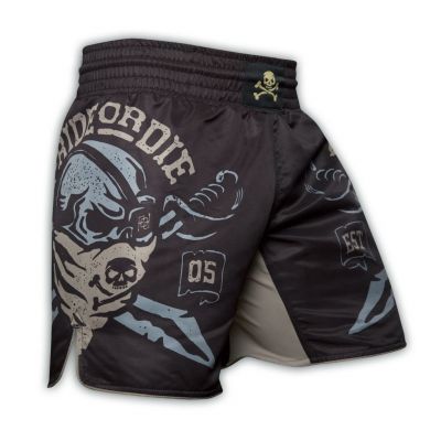 Pride Or Die Pirate Fight Short Negro-Marron