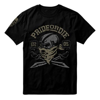 Pride Or Die Pirate T-shirt Preto