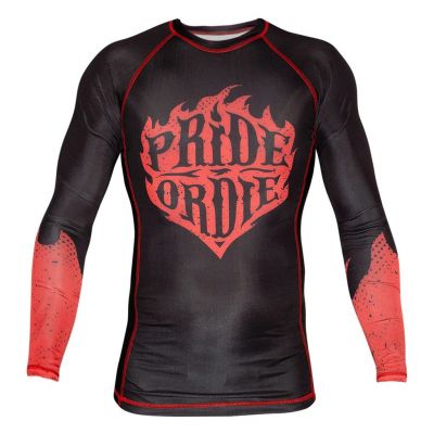 Pride Or Die Rashguard Reckless Flames Black
