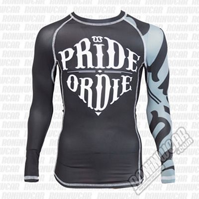 Pride Or Die Reckless Rashguard Schwarz-weiß