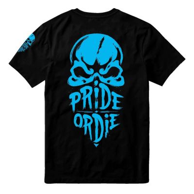 Pride Or Die Reckless Splattered T-Shirt Svart-Blå