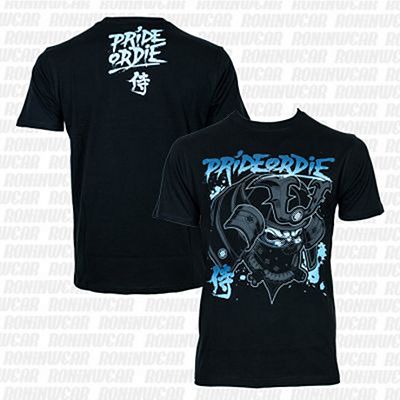 Pride Or Die Ronin T-shirt Negro-Azul