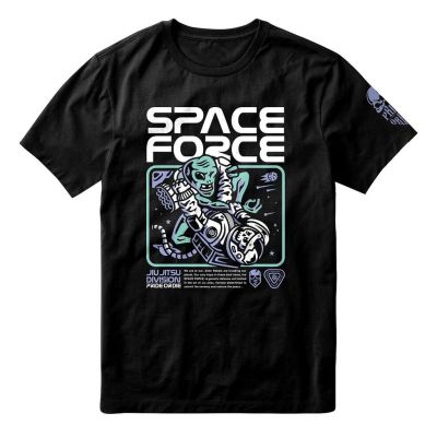 Pride Or Die Space Force T-Shirt Fekete