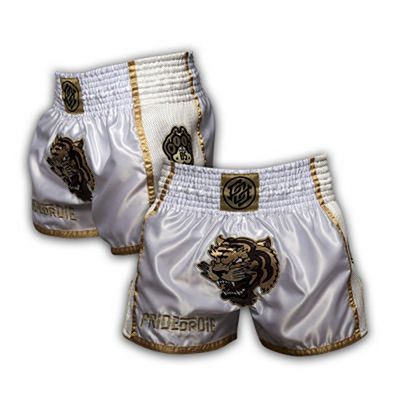 Pride Or Die Unleashed Muay Thai Shorts Bianco