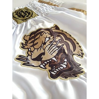 Pride Or Die Unleashed Muay Thai Shorts White
