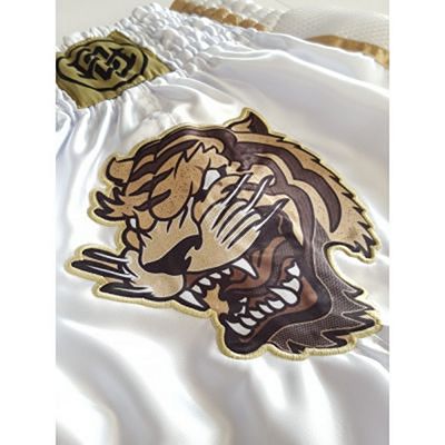 Pride Or Die Unleashed Muay Thai Shorts Blanc